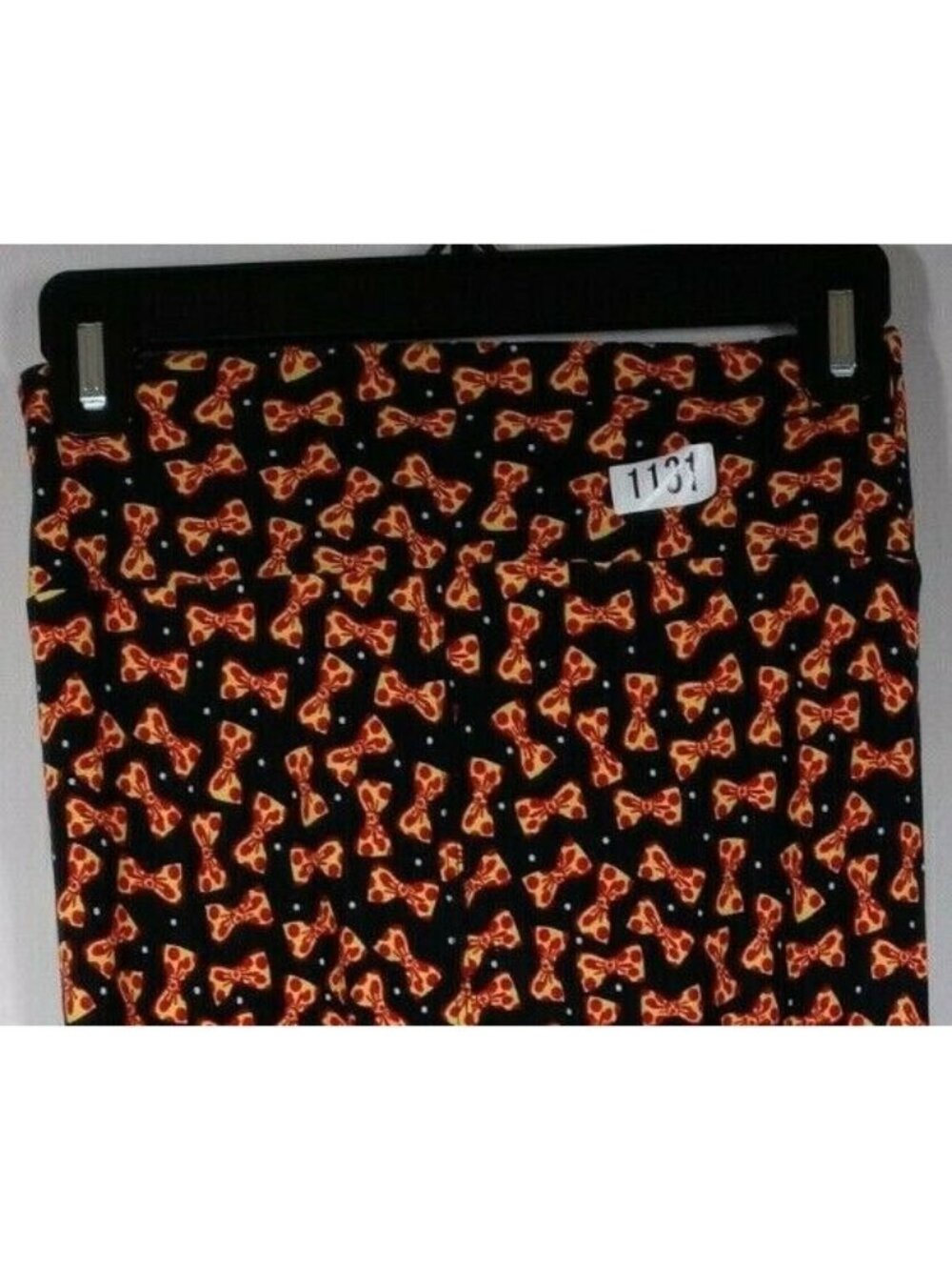 New LuLaRoe One Size Leggings Black With Yellow & Red Bow Designs